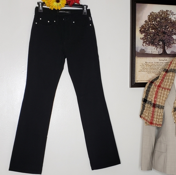 NEW Authentic Versace Jeans Couture Coated Black Luxury Womens Italian Limited - Picture 11 of 16